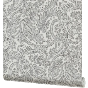 Обои бумажные Московская Обойная Фабрика Пейсли серые 0.53 м 234862-5 82998401 STLM-2120463