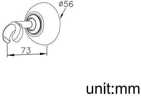 JUSTIME Опора для душа из хромированной латуни Story sun-id-1426135 - Вид №1