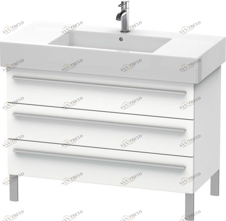 XL655401818 X-Large Тумбочка напольная Белый матовый, декор Duravit
