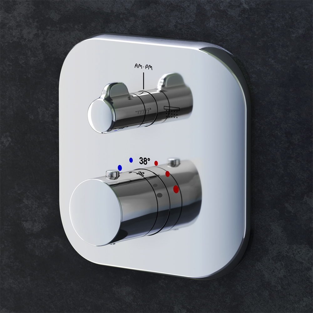 F3085500 cмеситель д/ванны/душа встраиваемый с термостатом шт AM.PM Sensation