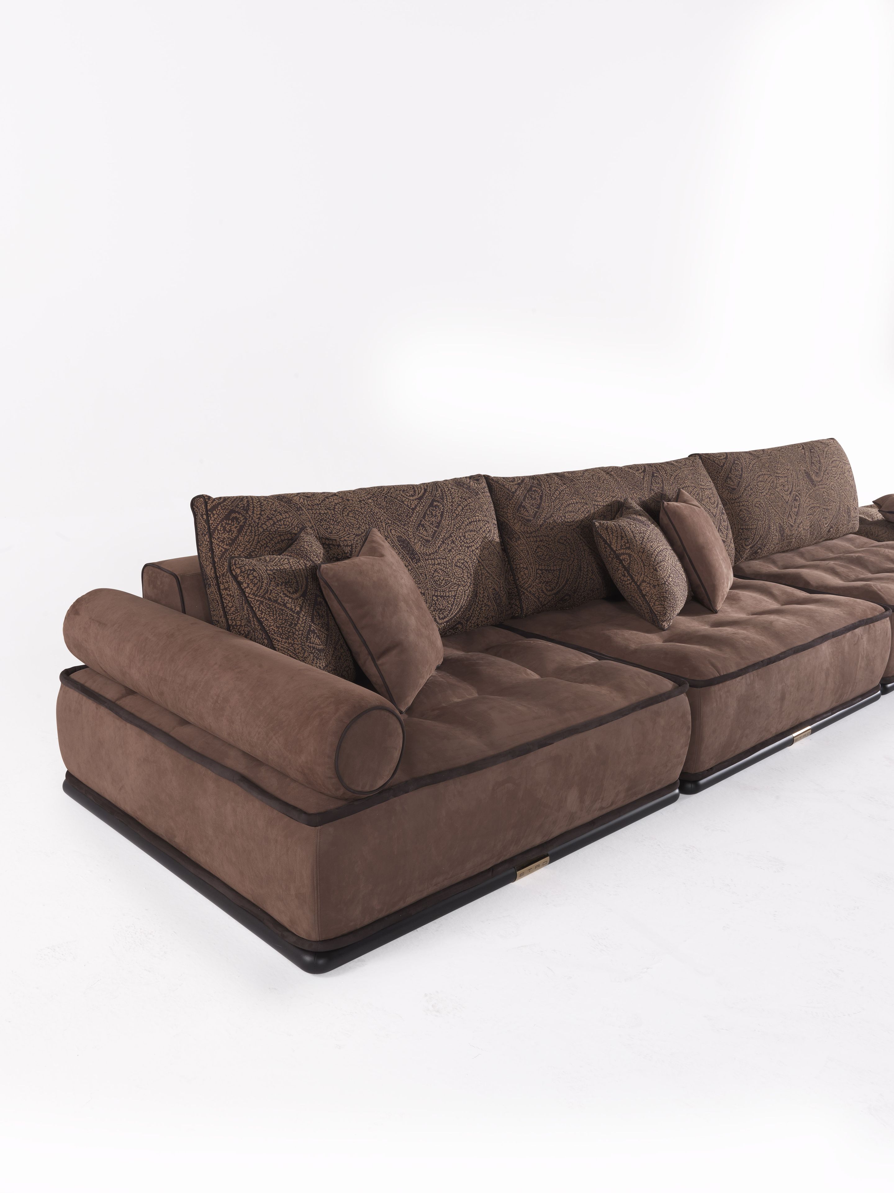 Модульный диван capitonné из нубука ETRO Home Interiors Woodstock ARCH-00073613 - Вид №2