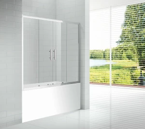 Шторка на ванну CEZARES ECO-O-VF-2-170/145-C-Cr