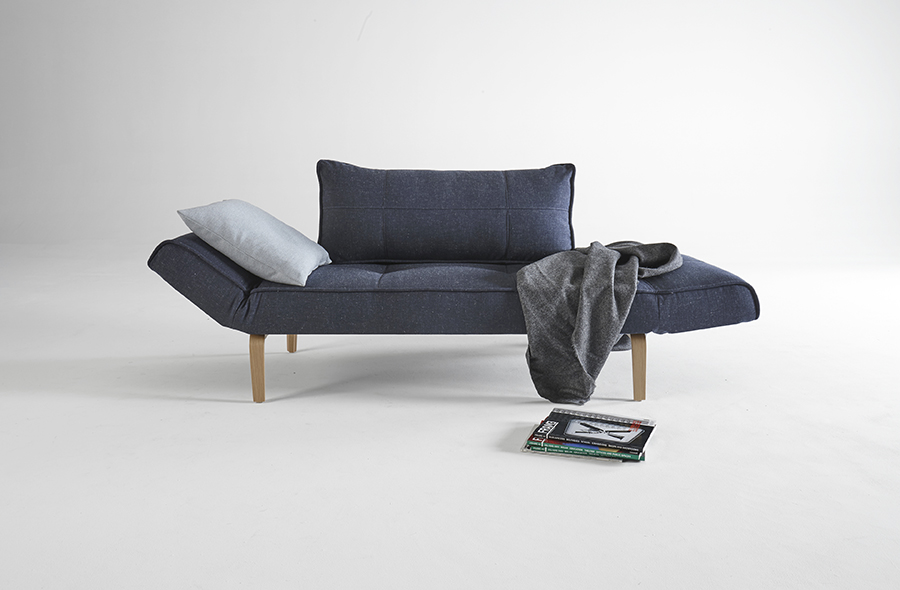 Кушетка-трансформер Zeal c ножками Bow из дуба, зелёная Innovation Living ZEALS3 - Вид №9