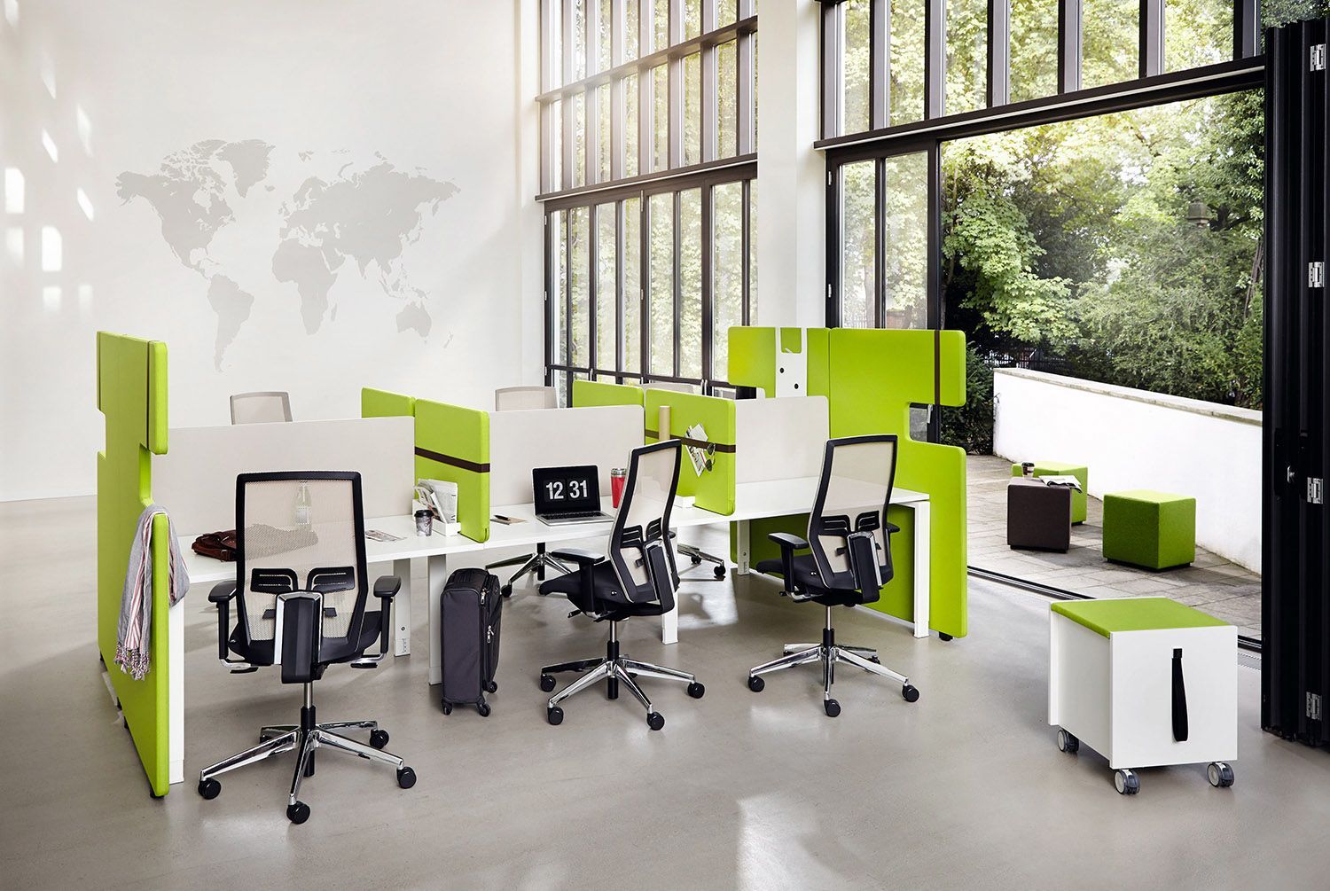 5-спицевое тканевое вращающееся офисное кресло с подголовником König Neurath JET II ARCH-00031937 - Вид №9