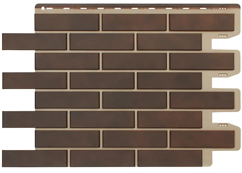 90857286 Фасадная панель Royal Stone Облицовочный кирпич Окленд 0.58м² STLM-0412416