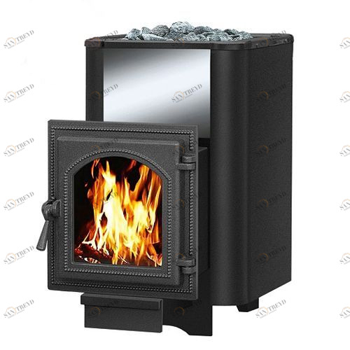 Банная печь на дровах Везувий Русичъ Антрацит 22 (220) 2016 3634