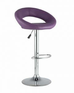 Стул барный со спинкой фиолетовый из экокожи "Купер" STOOL GROUP  00-3946012 Фиолетовый