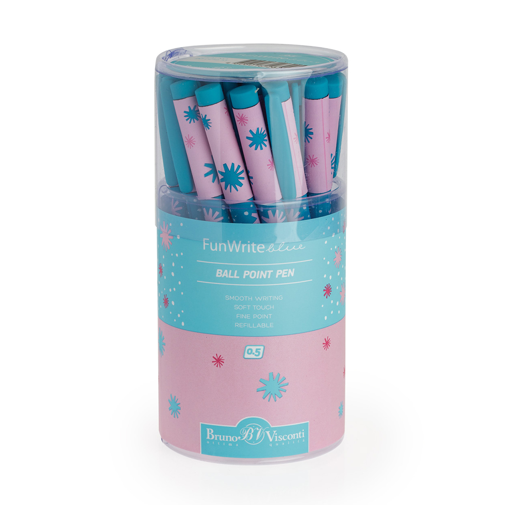 20-0212/13 ручка шариковая FunWrite 0.5 мм "Волшебные снежинки" Bruno Visconti 