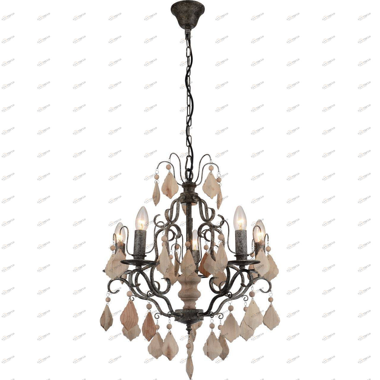 Подвесная люстра Favourite Albero 1763-5P FAVOURITE ДИЗАЙНЕРСКИЕ, ALBERO 057044 Серый 