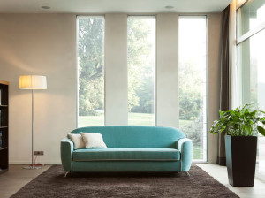 Двуспальный диван-кровать из ткани