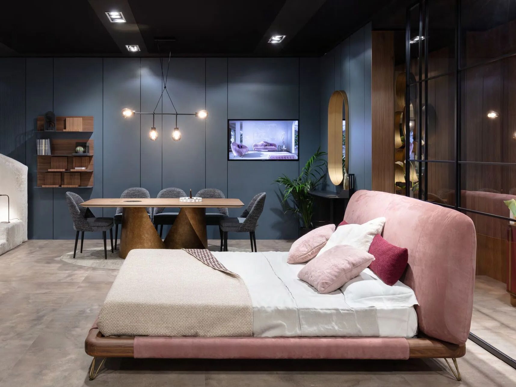 Двуспальная кровать с мягкой тканью CASA +39 ENCORE Italia ARCH-00123334 - Вид №9