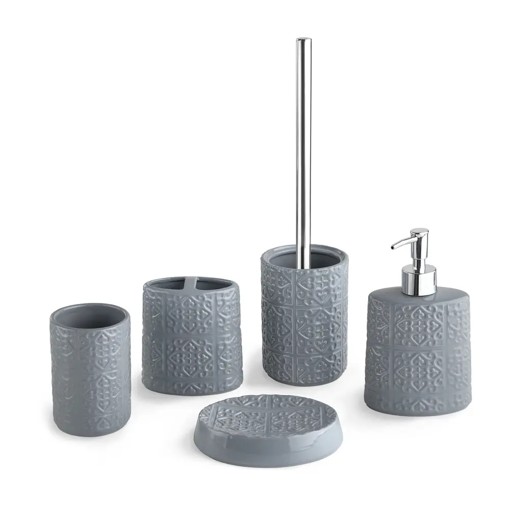 Стакан для зубных щёток Grey с разделителем VERRAN STLM-2008647 - Вид №4