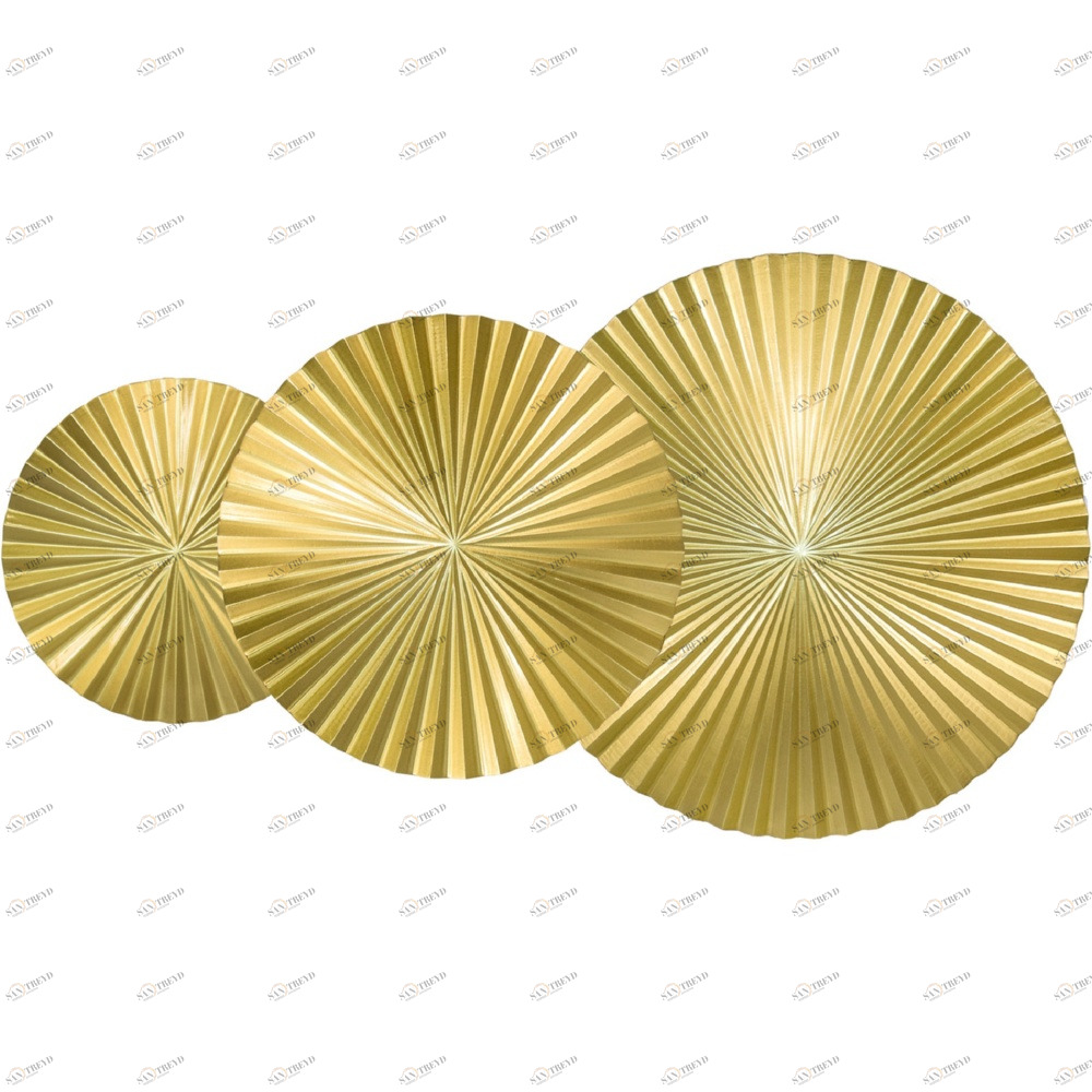 Панно декоративное настенное из дерева 105х50 см золотое Gold-3 EVENHOME  00-3878806 Золото 