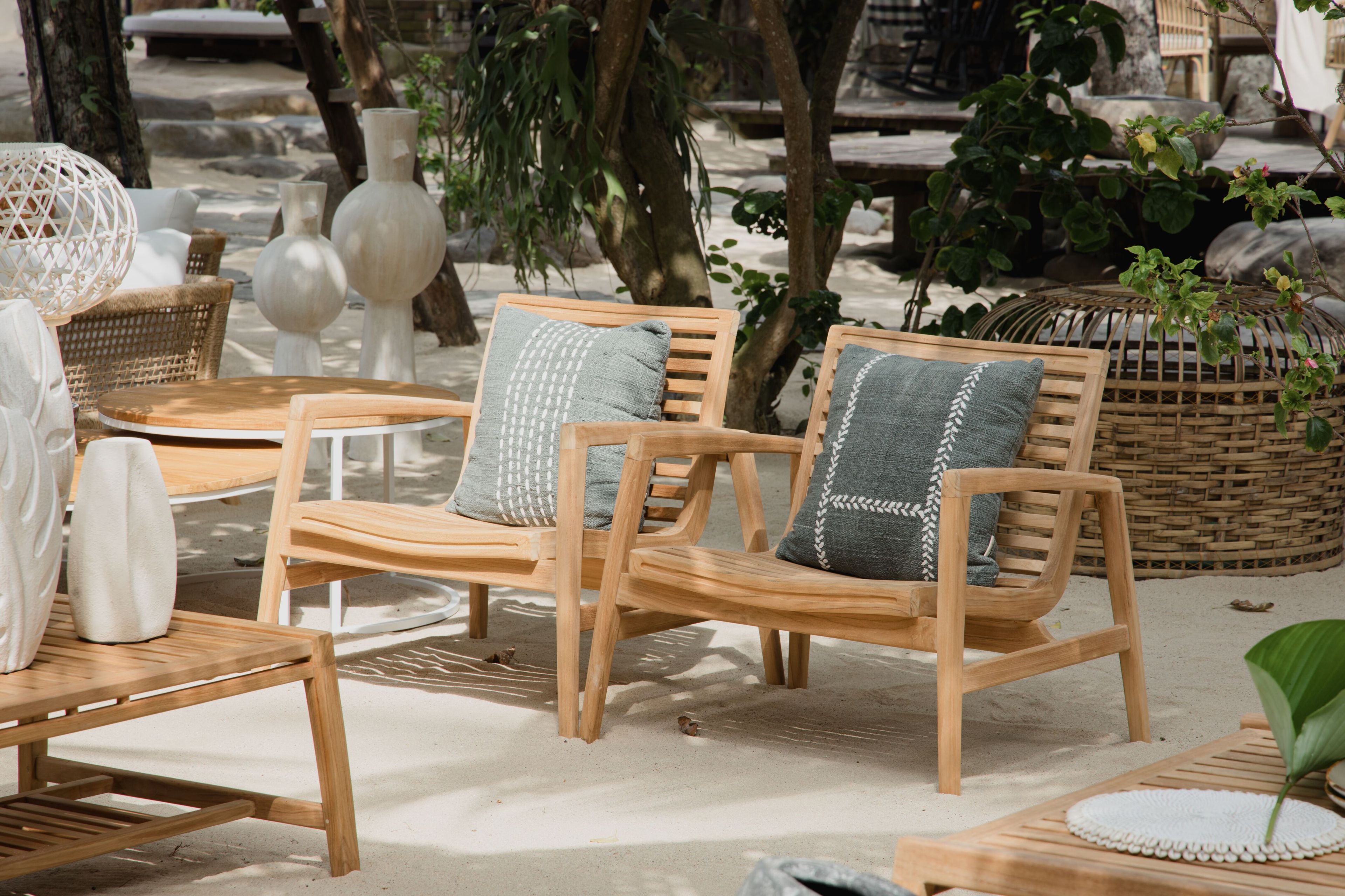 Садовое кресло из тикового дерева с подлокотниками cbdesign Rally ARCH-00070278 - Вид №3