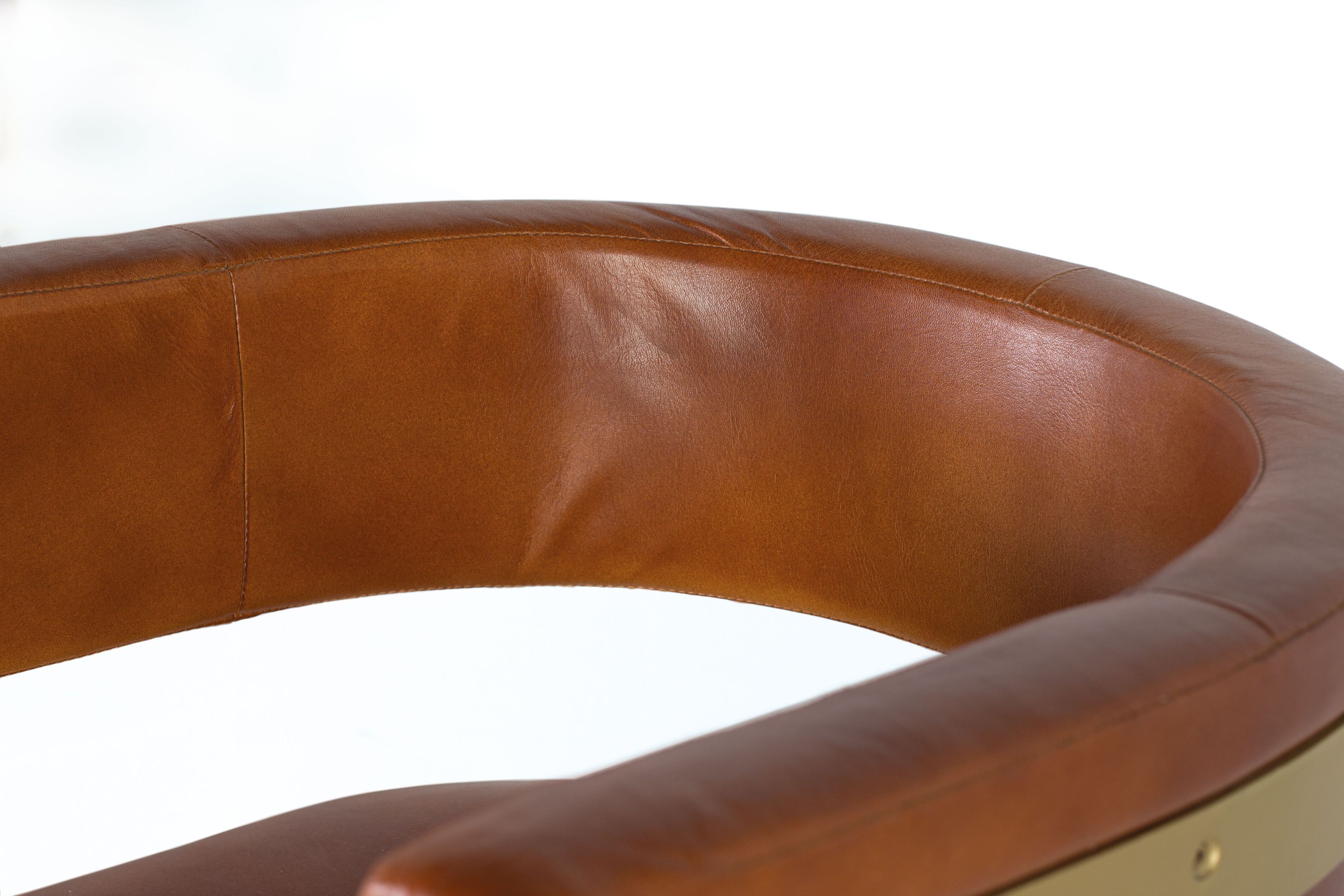 Кожаный мягкий стул Giner y Colomer 1411-1412 ARCH-00020058 - Вид №5