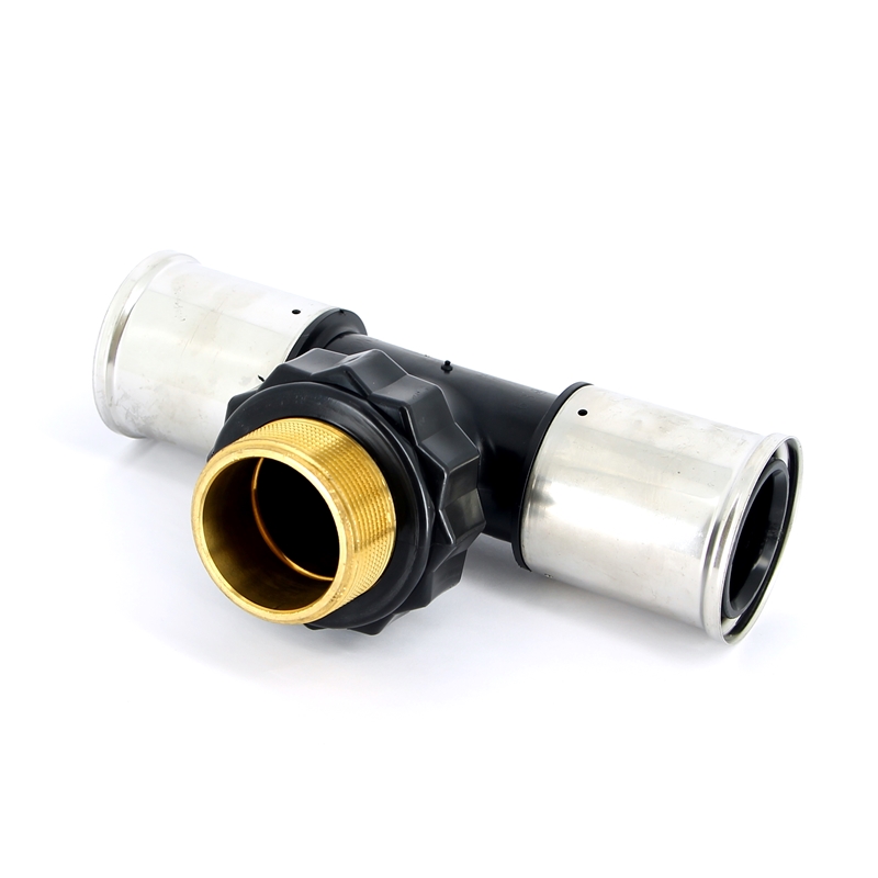 Тройник пресс-Н PVDF HENCO 63х2"х63 14PK631063 - Вид №1