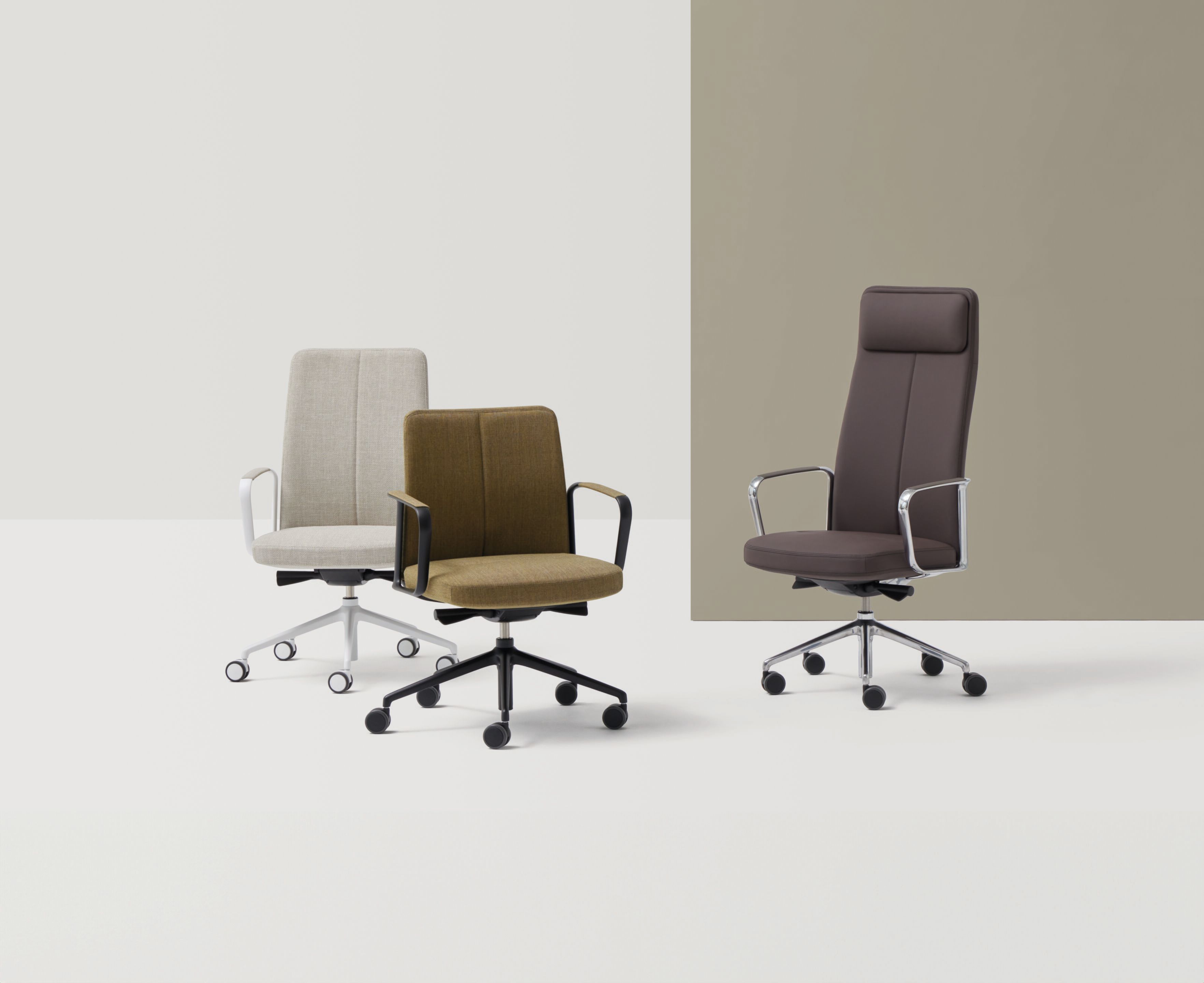 5-спицевое кожаное вращающееся офисное кресло с высокой спинкой INCLASS ZenPro ARCH-00095162 - Вид №4