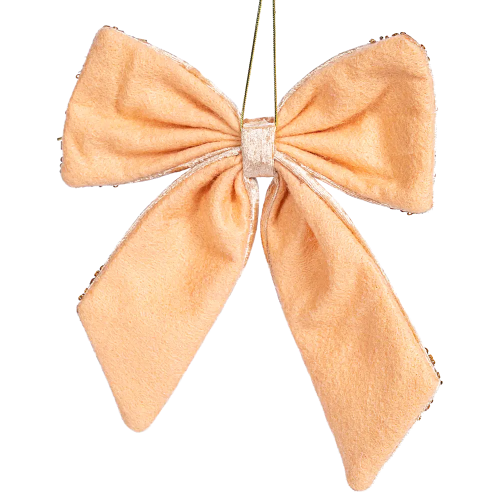 89368966 Украшение декоративное Бант 22x20 см золотистый STLM-1422130 Santreyd  - Вид №2