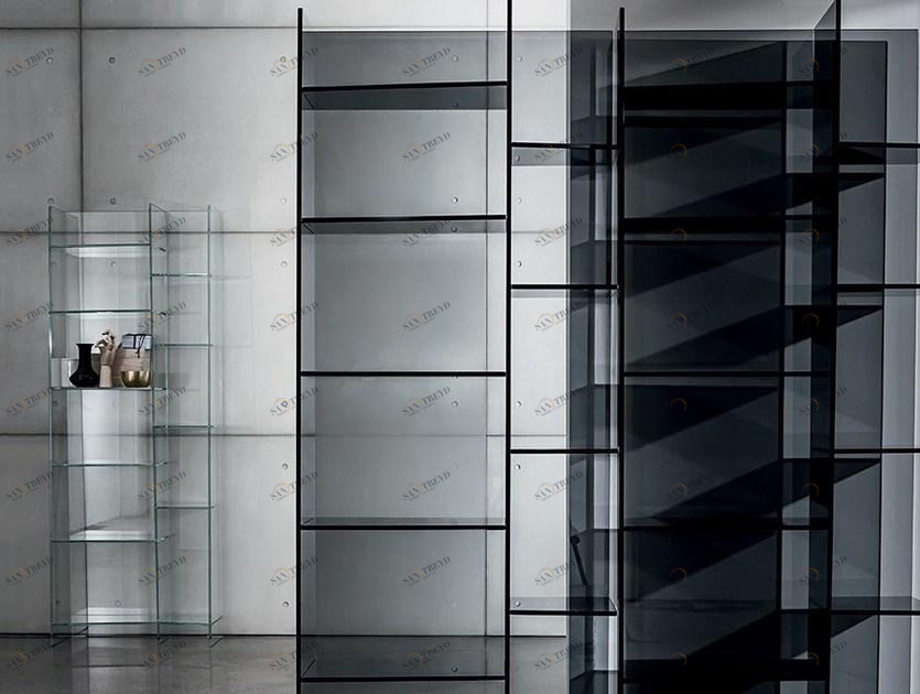 Sovet italia Самонесущий модульный книжный шкаф из стекла Delphi sun-id-1374037