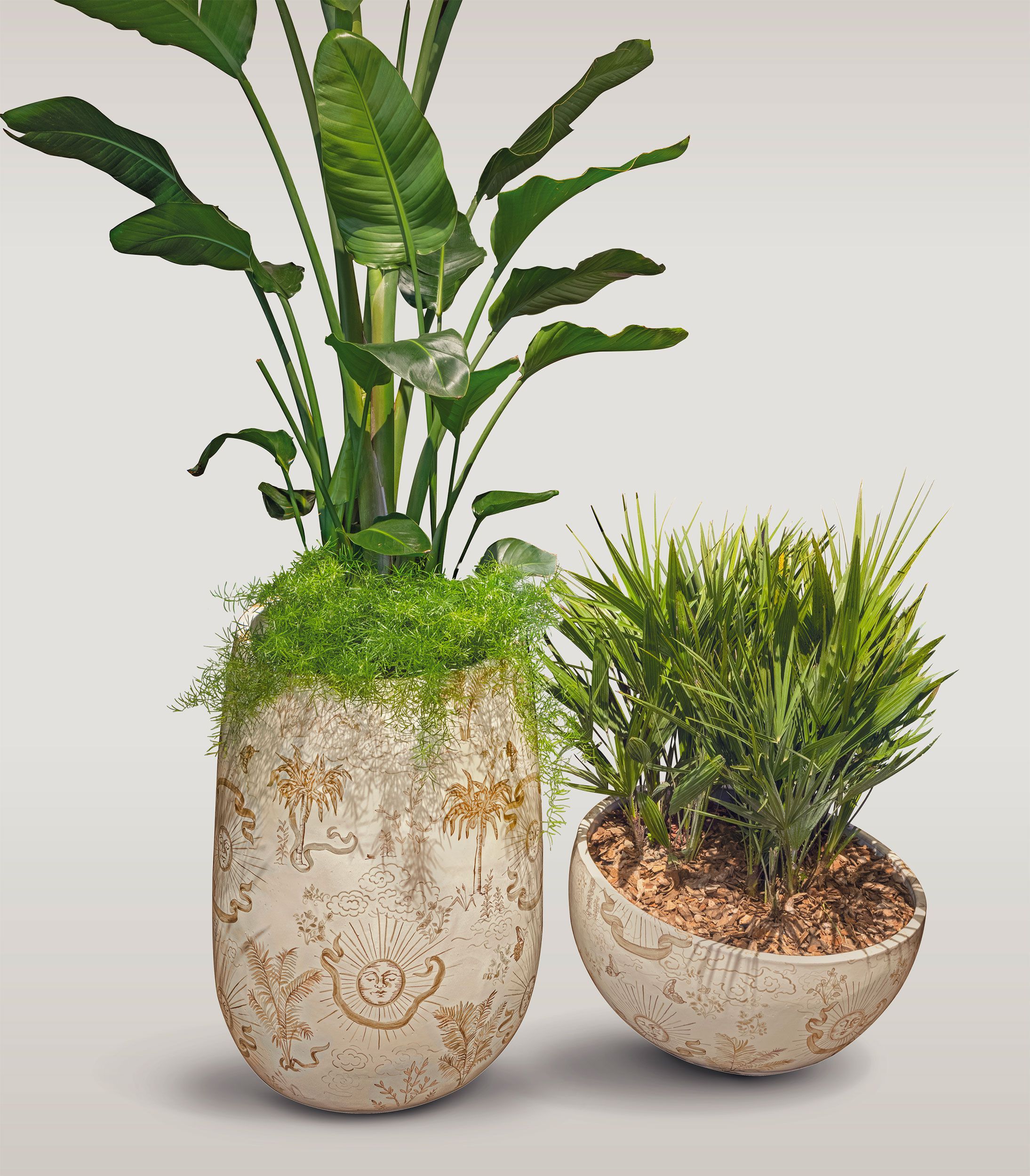 Керамический ручной работы высокий садовый горшок Longhi курорт ARCH-00138356 - Вид №5