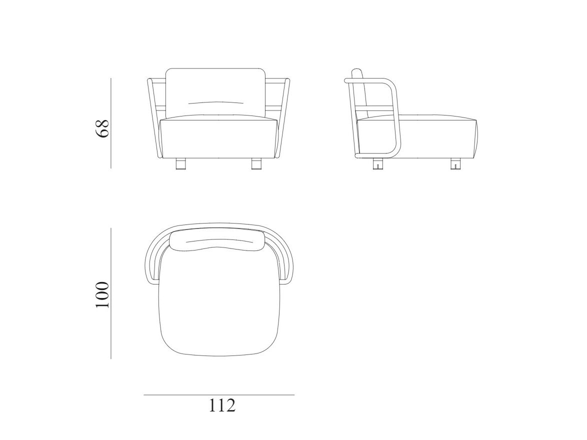 Садовый стул из камыша и ткани Exteta джунгли ARCH-00041433 - Вид №7