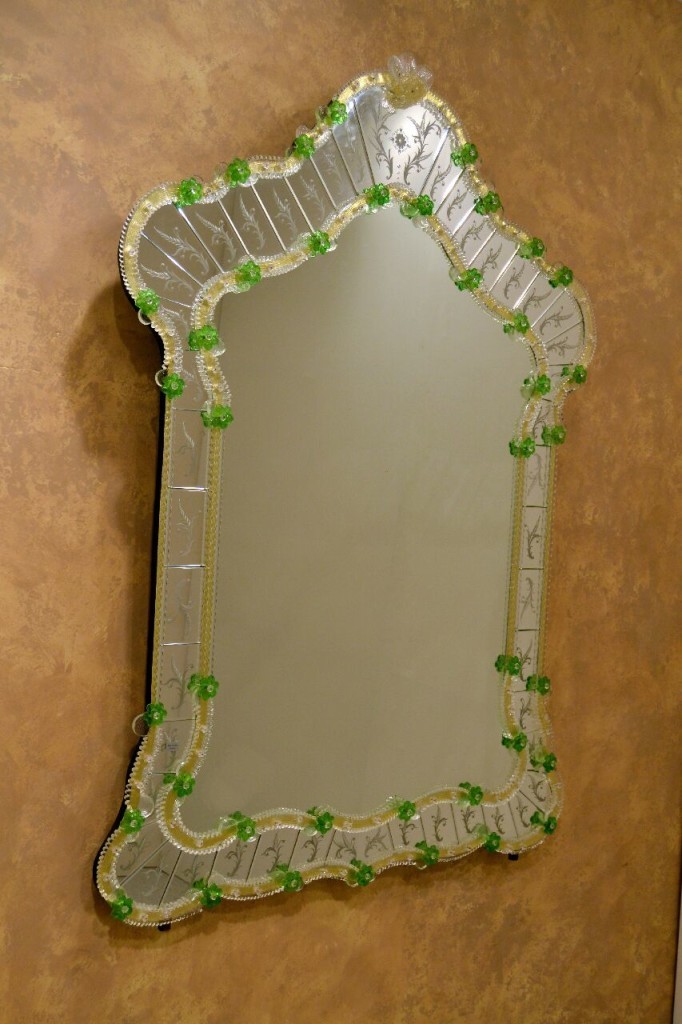 1675 ORIGINALMURANOGLASS Венецианское зеркало Фараон - муранское стекло  см  - Вид №1