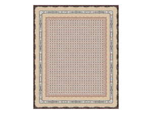 Прямоугольный ковер ручной работы