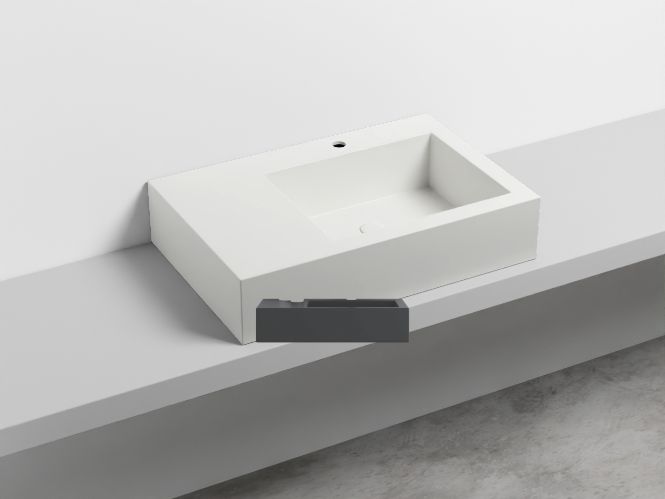 NALAMDX-BA Керамическая раковина с 1-им отверстием, чаша справа cielo I Narcisi Ceramica Cielo