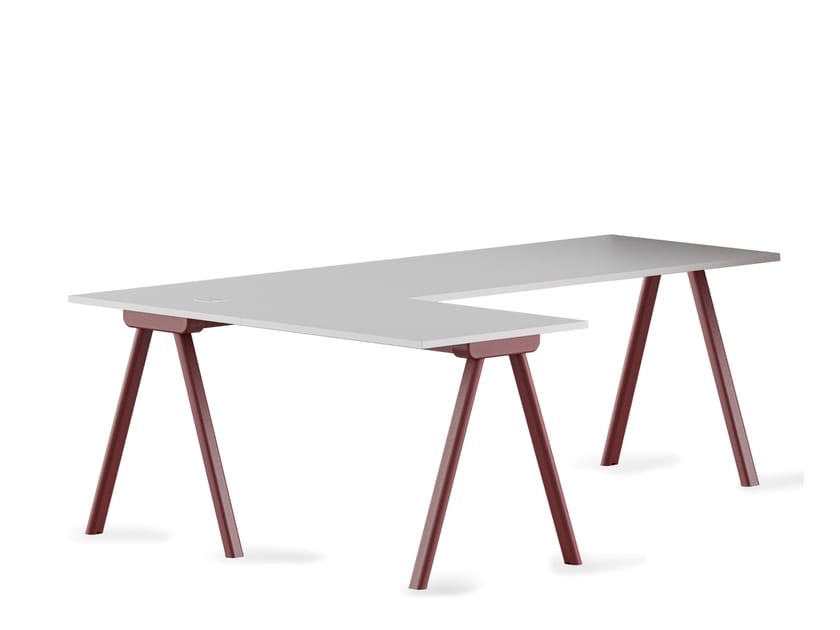 Ламинированный угловой рабочий стол GABER Surfy 2027 ARCH-00064458