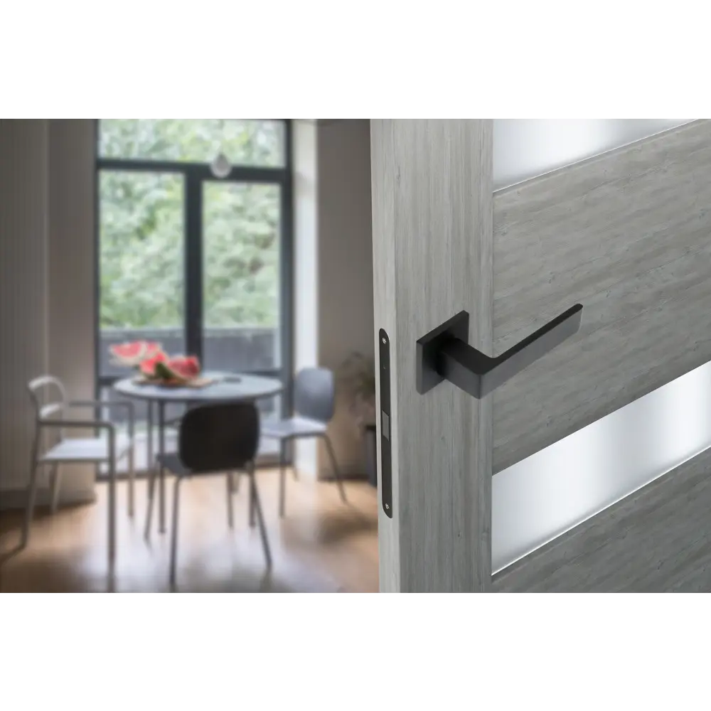 Дверные ручки Edson EDS-129B-Q2 на розетке, черные 85170364 STLM-0059382 - Вид №6