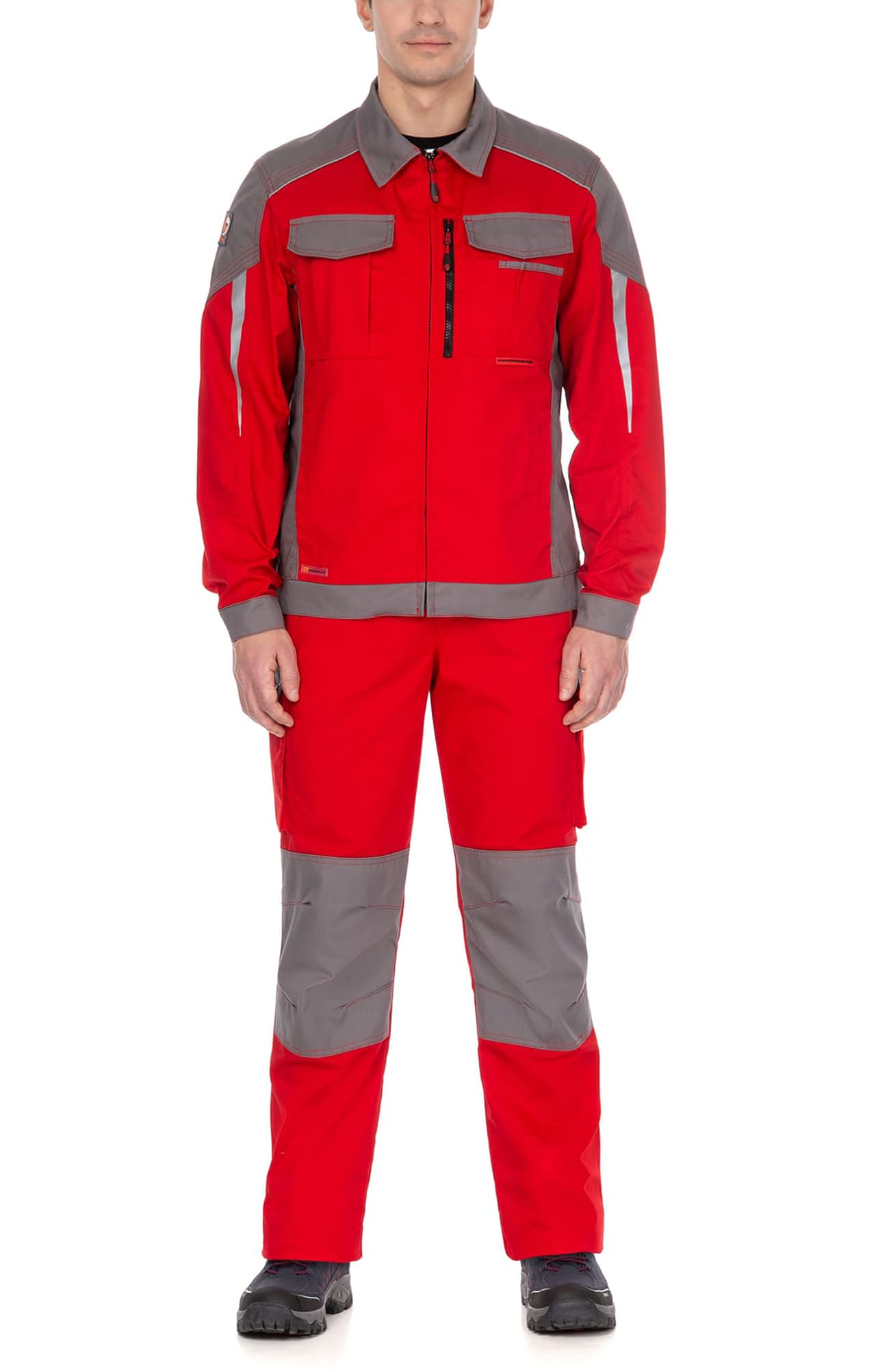 70060 Костюм  NEW красный с серым STATUS  Летняя спецодежда  размер 60-62/182-188  - Вид №8