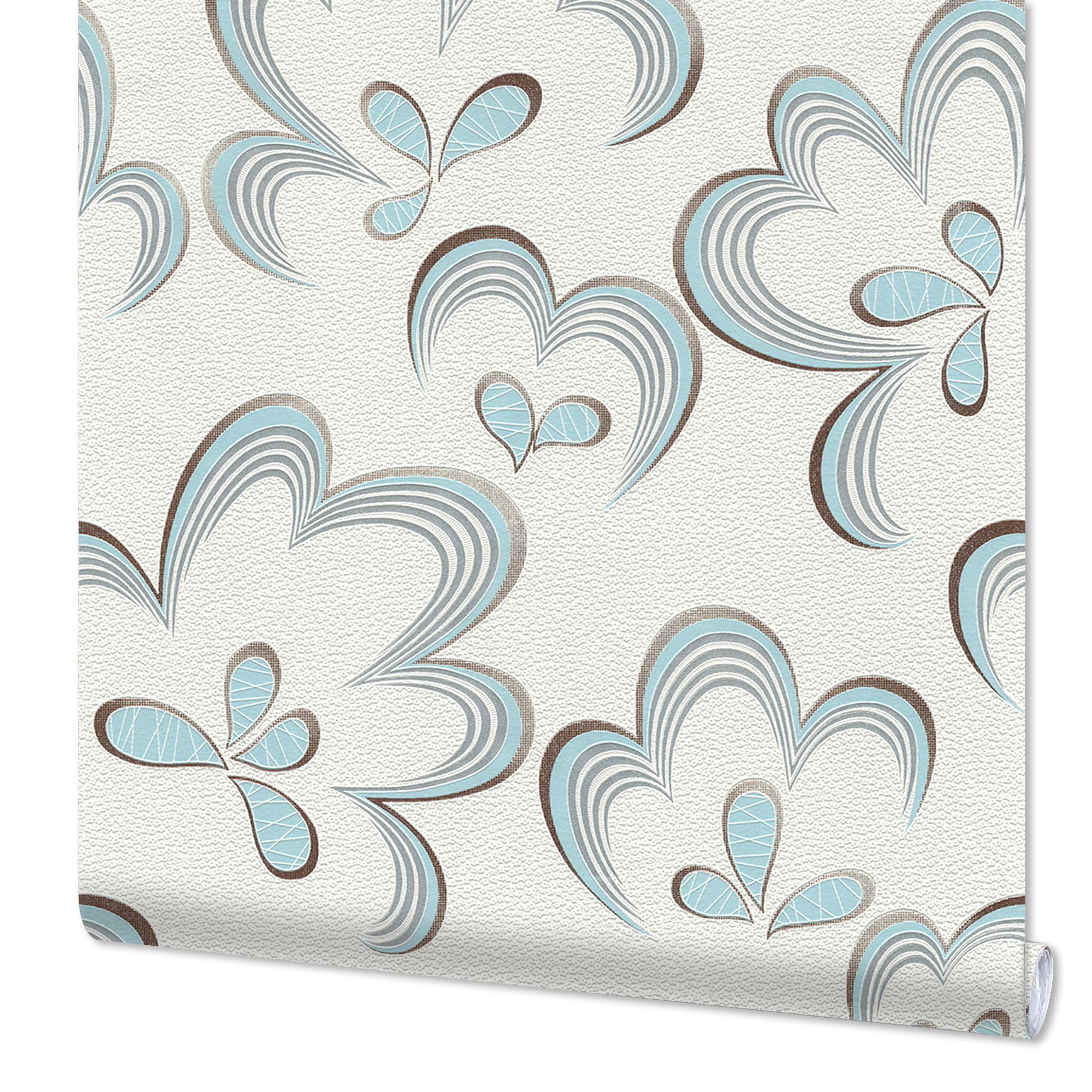 82399695 Обои виниловые белые 0.53 м 0002-4 Цветы Santreyd 