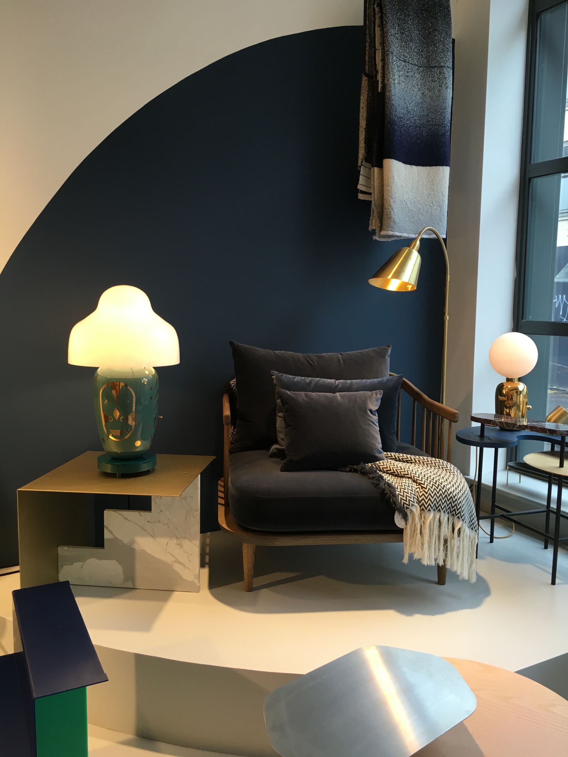 Керамическая и выдувная стеклянная настольная лампа с диммером PARACHILNA Chinoz ARCH-00004625 - Вид №5