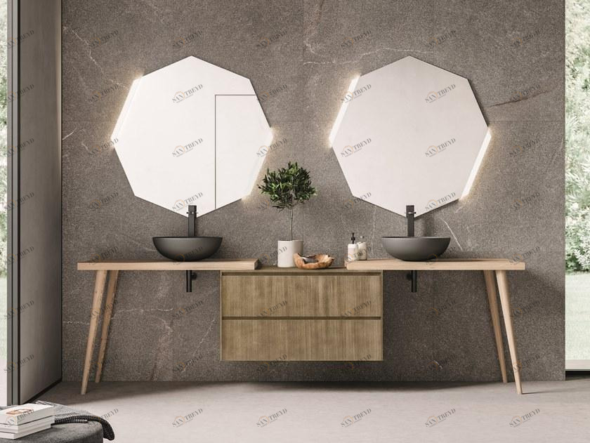 NOVELLO Двойная тумба под умывальник с ящиками Calix xl sun-id-1472669