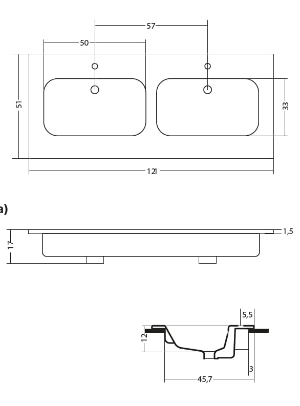 Керамическая встраиваемая раковина Gaia Mobili Complements ARCH-00149294 - Вид №4