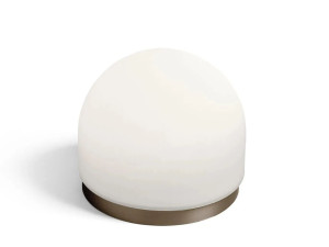 Светодиодная настольная лампа из бронзы и опалового стекла