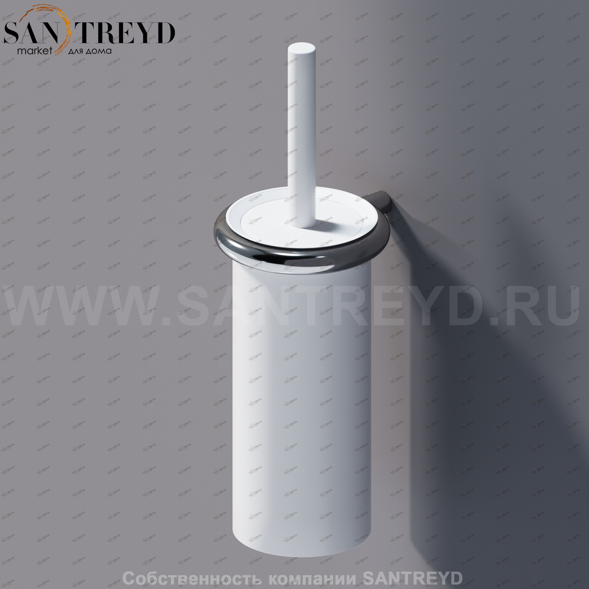 Agape O.L.C. Туалетый ёрш настенный белый AOLC0846Z Аксессуары OLC