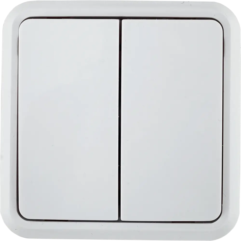 Двойной выключатель LEXMAN для современного интерьера 81930562 First 2 STLM-1114164