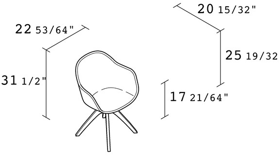 Alias Кожаное кресло с подлокотниками New lady 07f - Вид №4