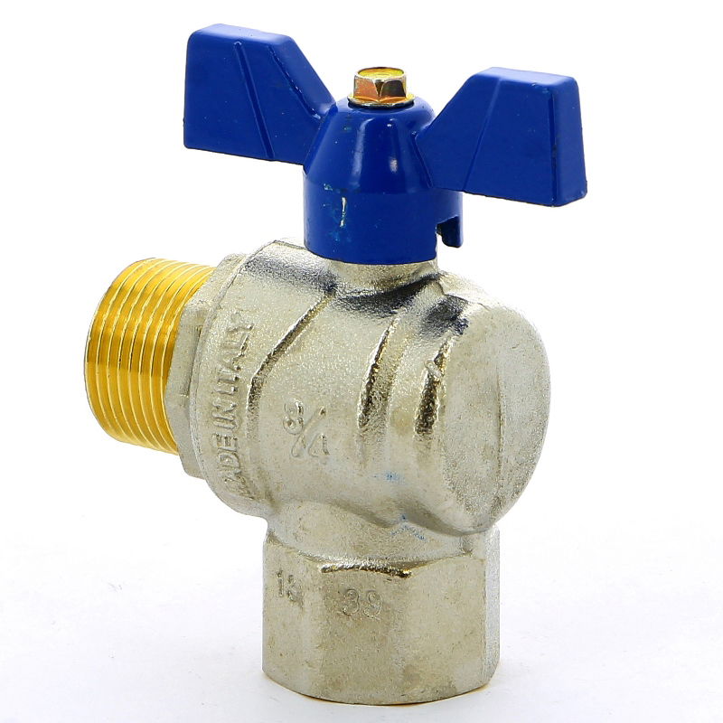 Кран шаровой НВ угловой EVOLUTION бабочка F.I.V. 3/4" FIV 6771R105 - Вид №1