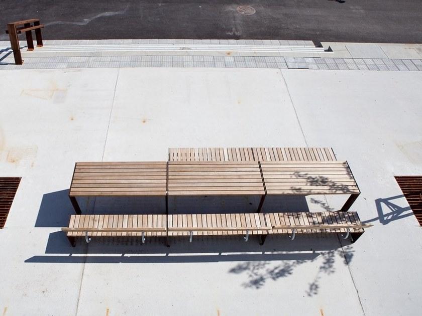 VESTRE Модульная скамья из стали и дерева со спинкой Vroom sun-id-1507607 - Вид №2