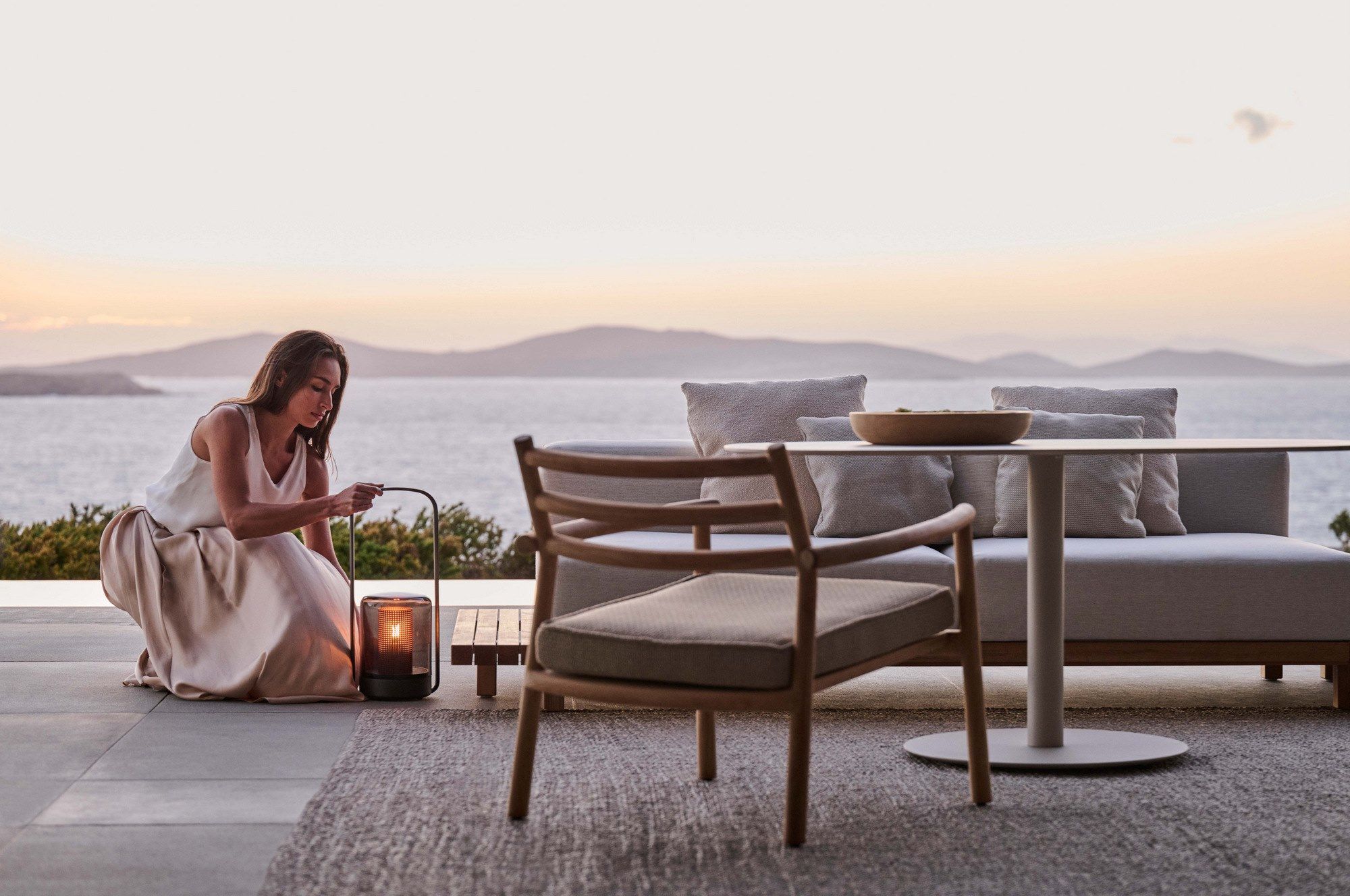 Садовое кресло из тикового дерева с подлокотниками TRIBÙ Ukiyo ARCH-00107788 - Вид №7