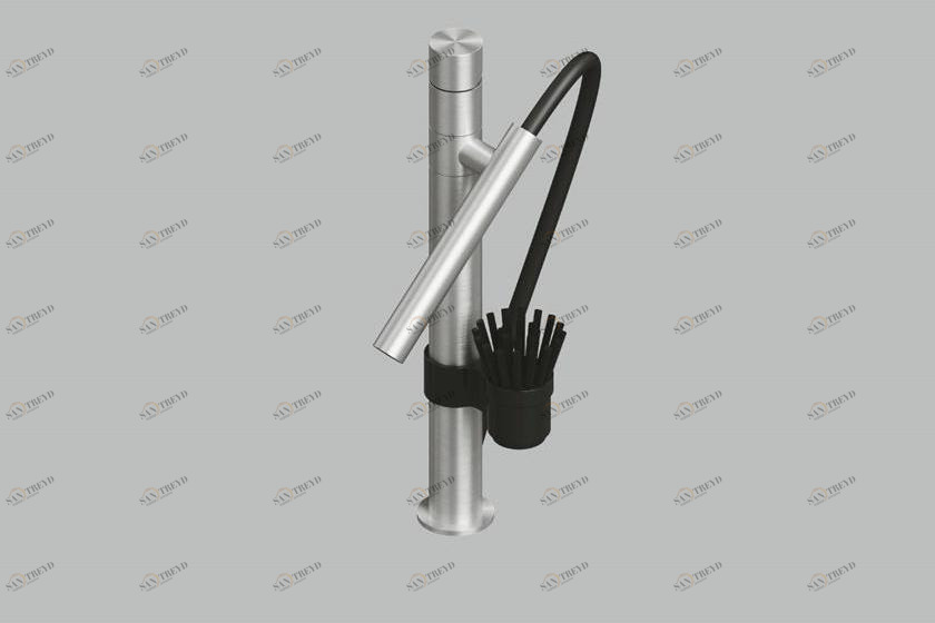 Quadrodesign Смеситель для кухни с вытяжным душем Kitchen inox sun-id-1493593