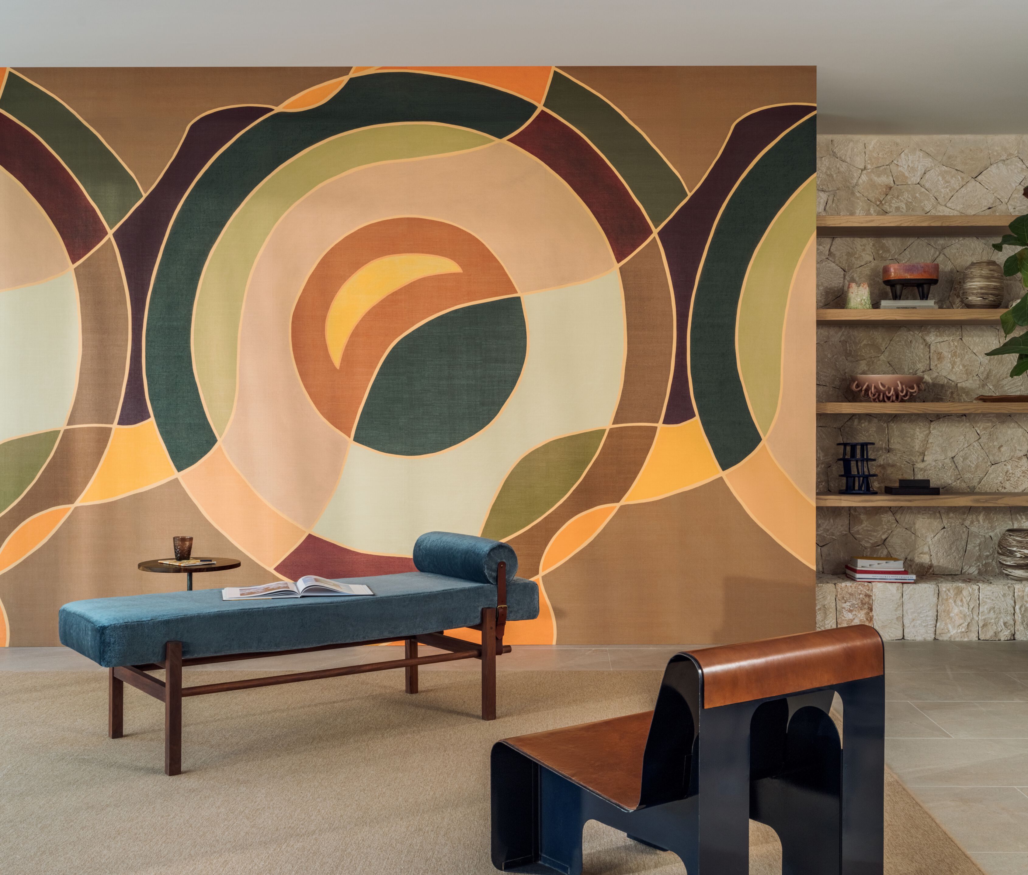 Однотонная ткань из мохера Élitis Pur mohair ARCH-00047028 - Вид №3