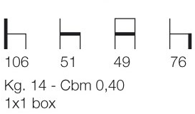 Blifase Кожаный табурет с подставкой для ног Lara 660 - Вид №1