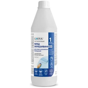 Грунтовка для сухих помещений Лакра Универсальная прозрачный 1 л