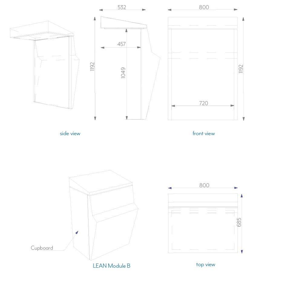 Обивка офисных модулей из пены QM Quinze & Milan LEAN ARCH-00124076 - Вид №15