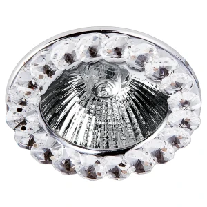 Спот встраиваемый Gloss, GU5.3, 35 Вт, цвет хром/белый 13565924 STLM-2122177