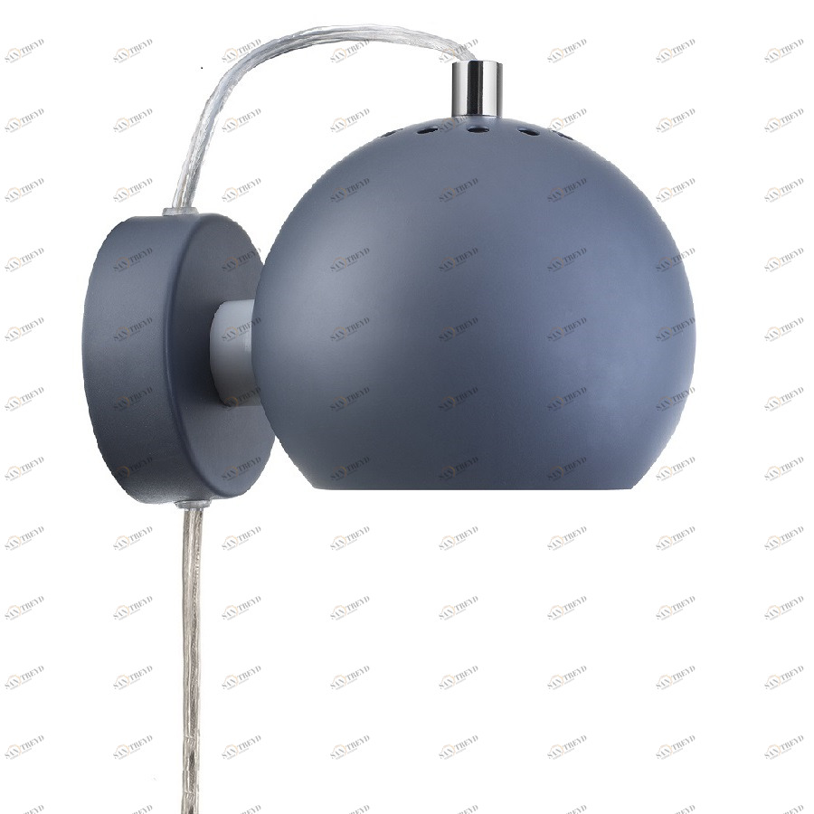 Лампа настенная матовая голубая Ball 4750125011 FRANDSEN ОРИГИНАЛЬНЫЕ 00-3948168 Голубой 