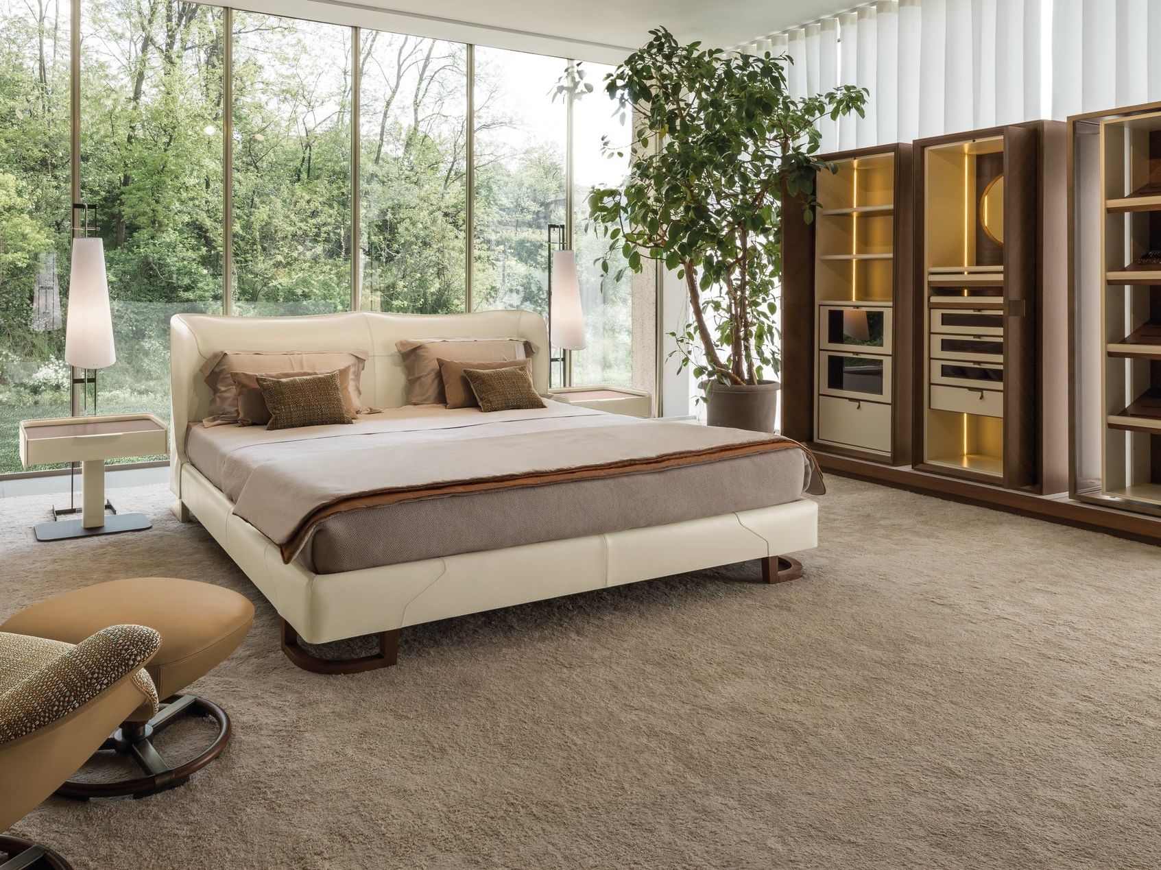 Деревянный секционный шкаф с комодом Giorgetti Town ARCH-00000722 - Вид №2